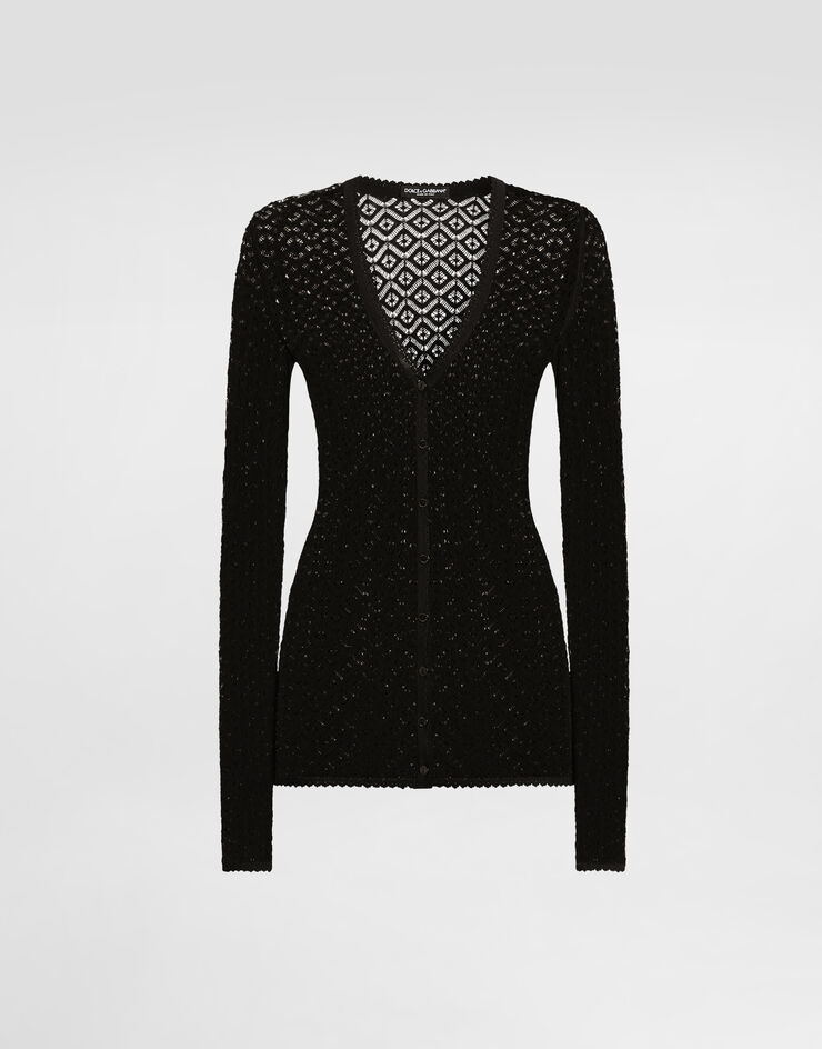 Dolce & Gabbana Lace cardigan Black FXVG1TJAISA