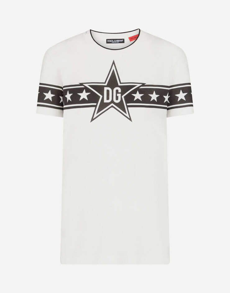 Dolce & Gabbana MILLENNIALS STAR PRINT JERSEY T-SHIRT NATA F8L91TFI7K9