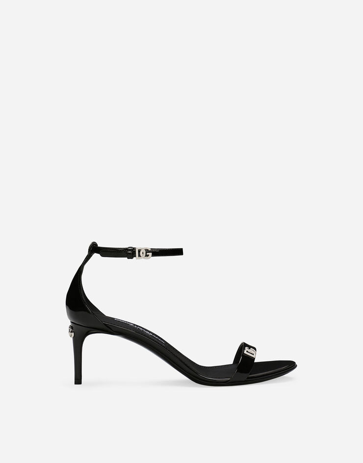 Dolce & Gabbana Patent leather sandals Black CR1677AP622