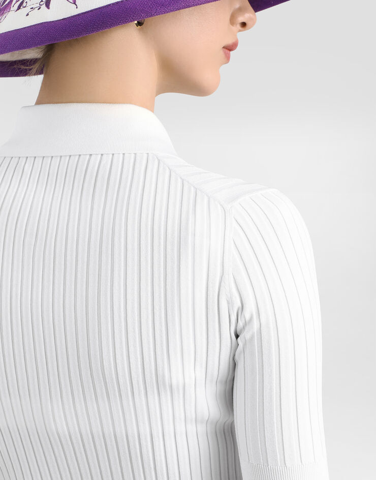 Dolce & Gabbana Viscose polo White FXZ29TJFMZY