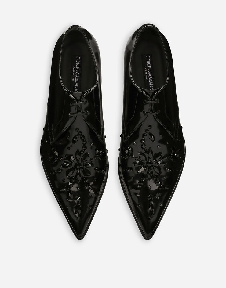 Dolce & Gabbana Дерби из телячьей кожи черный A10813AI262