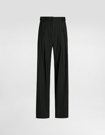 Dolce & Gabbana Pinstripe wool trousers Multicolor FTDM2TFRBDU
