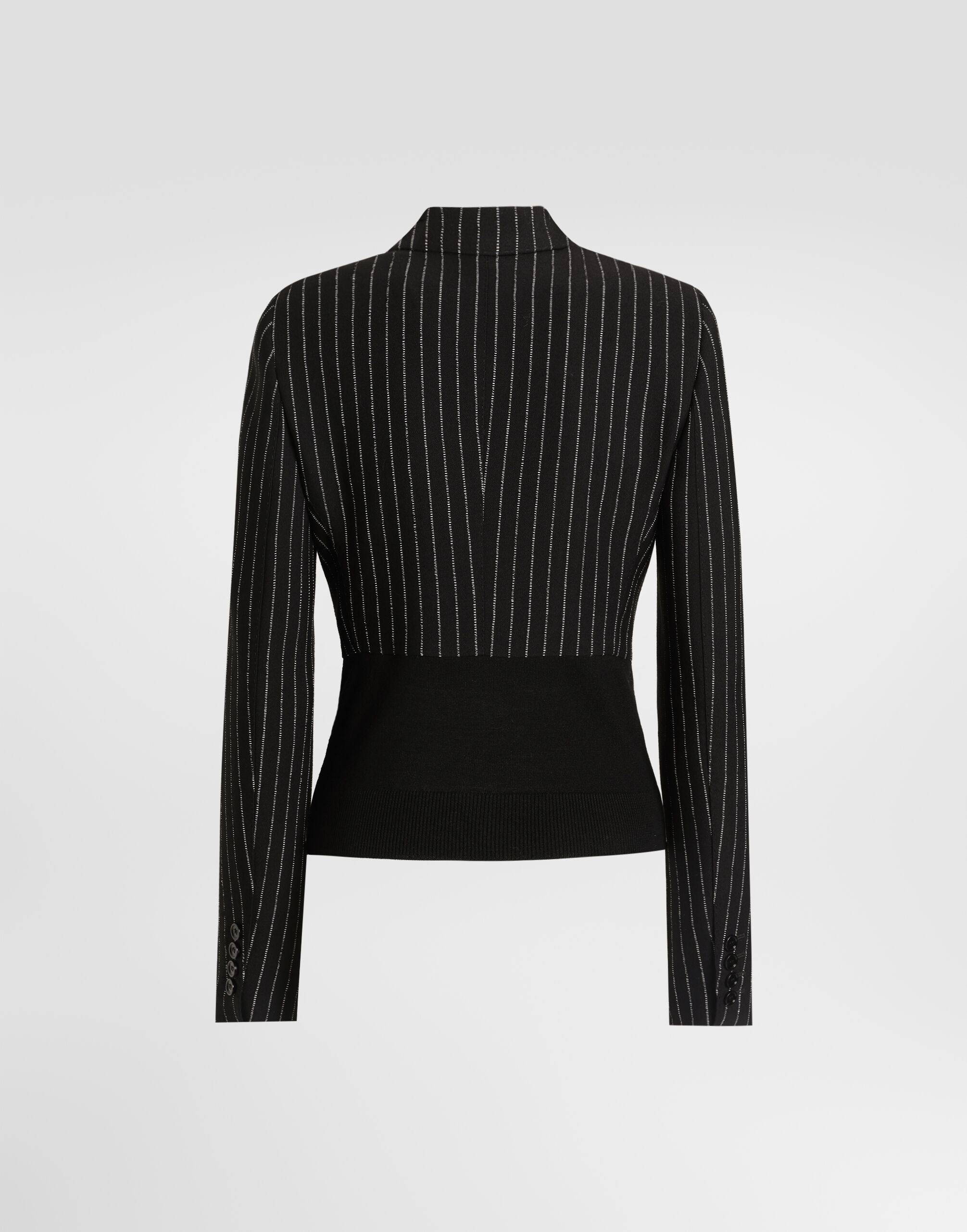 Turlington single-breasted jacket in pinstripe wool - thumbnail 2