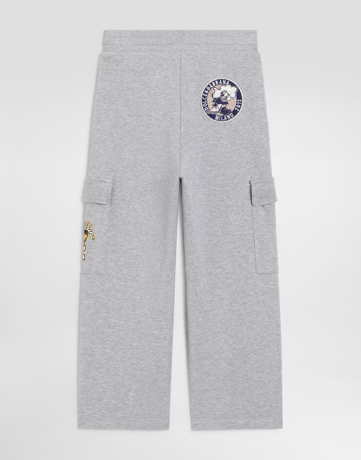 Dolce & Gabbana Fleece trousers with patch  L5JPH7G7P7F
