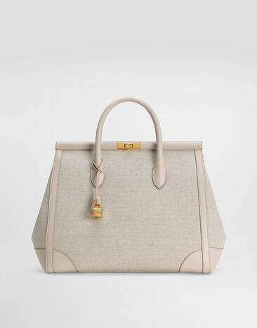 Dolce & Gabbana Marlene fabric and calfskin handbag Multicolor BB7763A9AC8