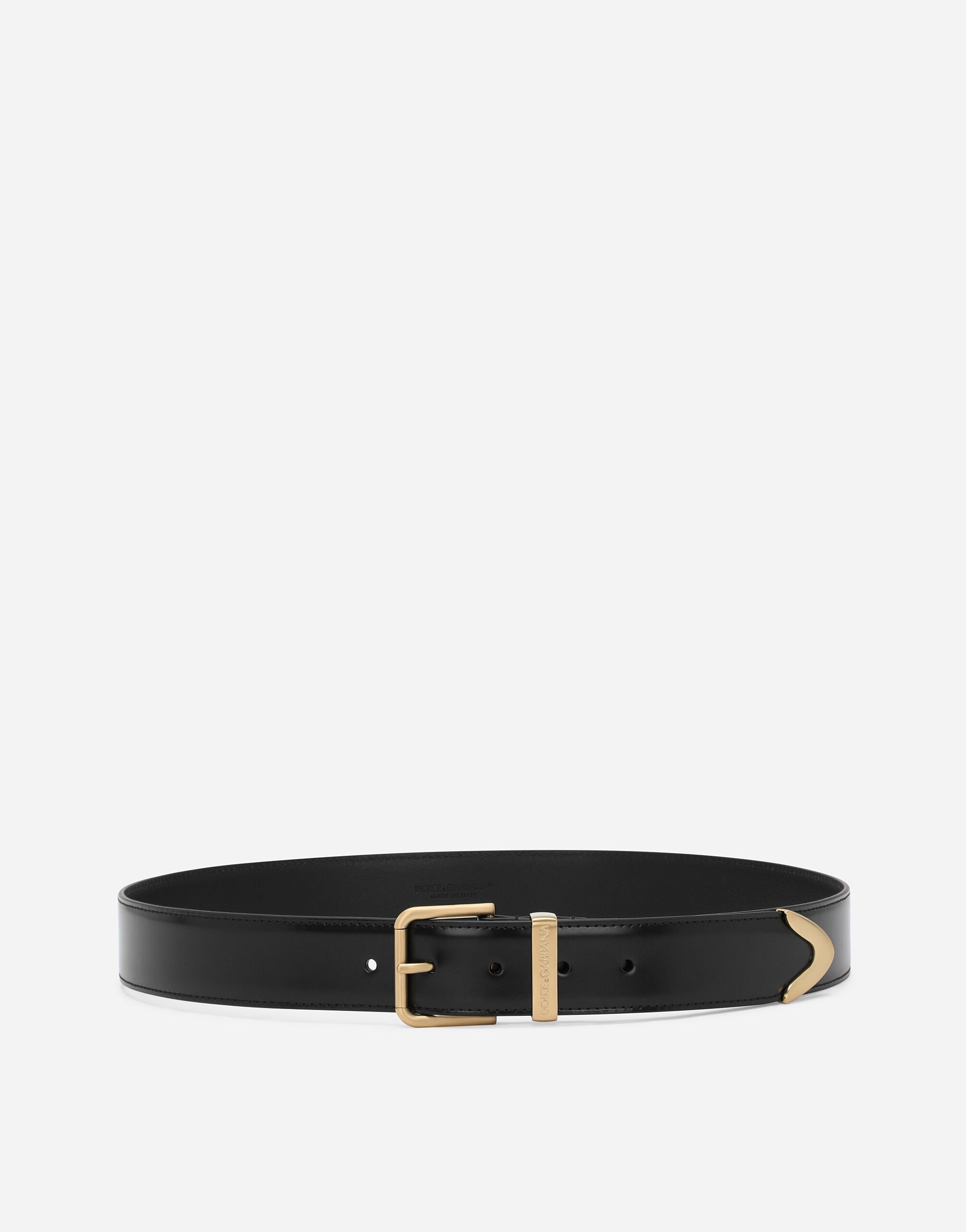 Dolce & Gabbana Rolled buckle belt Black BC4646AX622