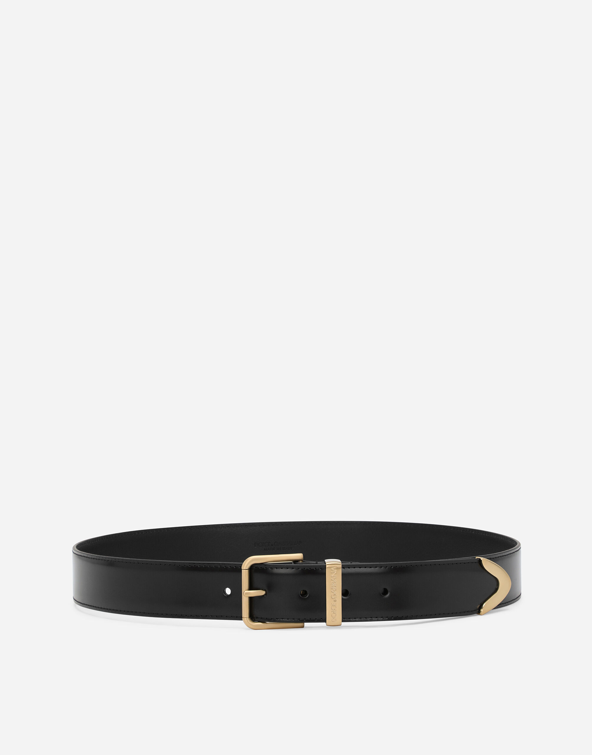 Dolce & Gabbana Rolled buckle belt Black BC4646AX622