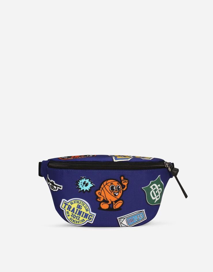 Dolce&Gabbana Printed nylon belt bag Blue EM0072AS651