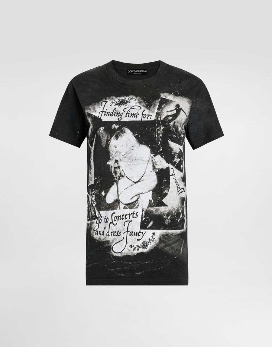 Jersey t-shirt with print