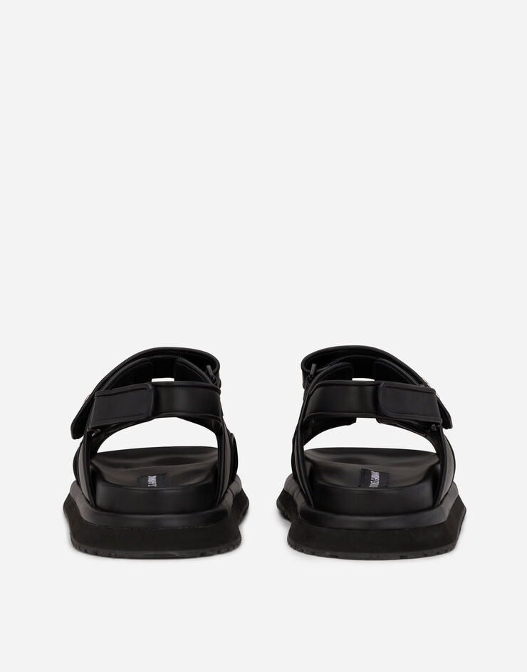 Dolce & Gabbana Calfskin nappa sandals Black CS2042AD439