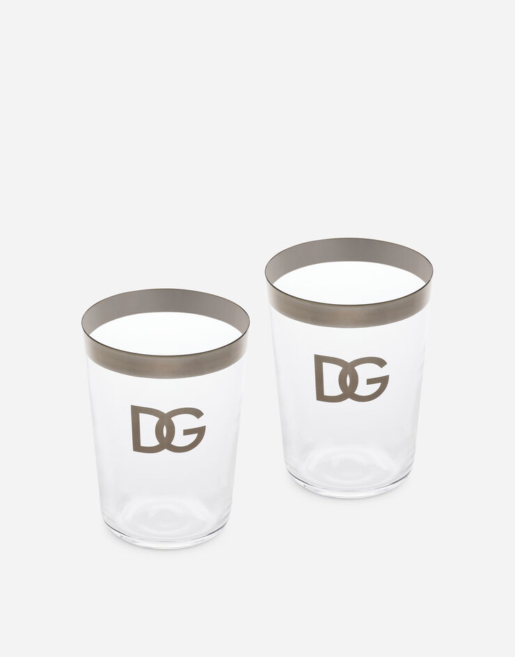 Dolce & Gabbana Set 2 Beverage Glasses Multicolor TCBS03TCAGE