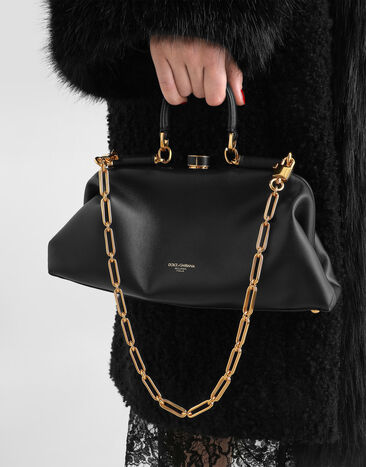 Dolce & Gabbana 백 숄더 스트랩 카프스킨 소재 블랙 BI3569A9S25