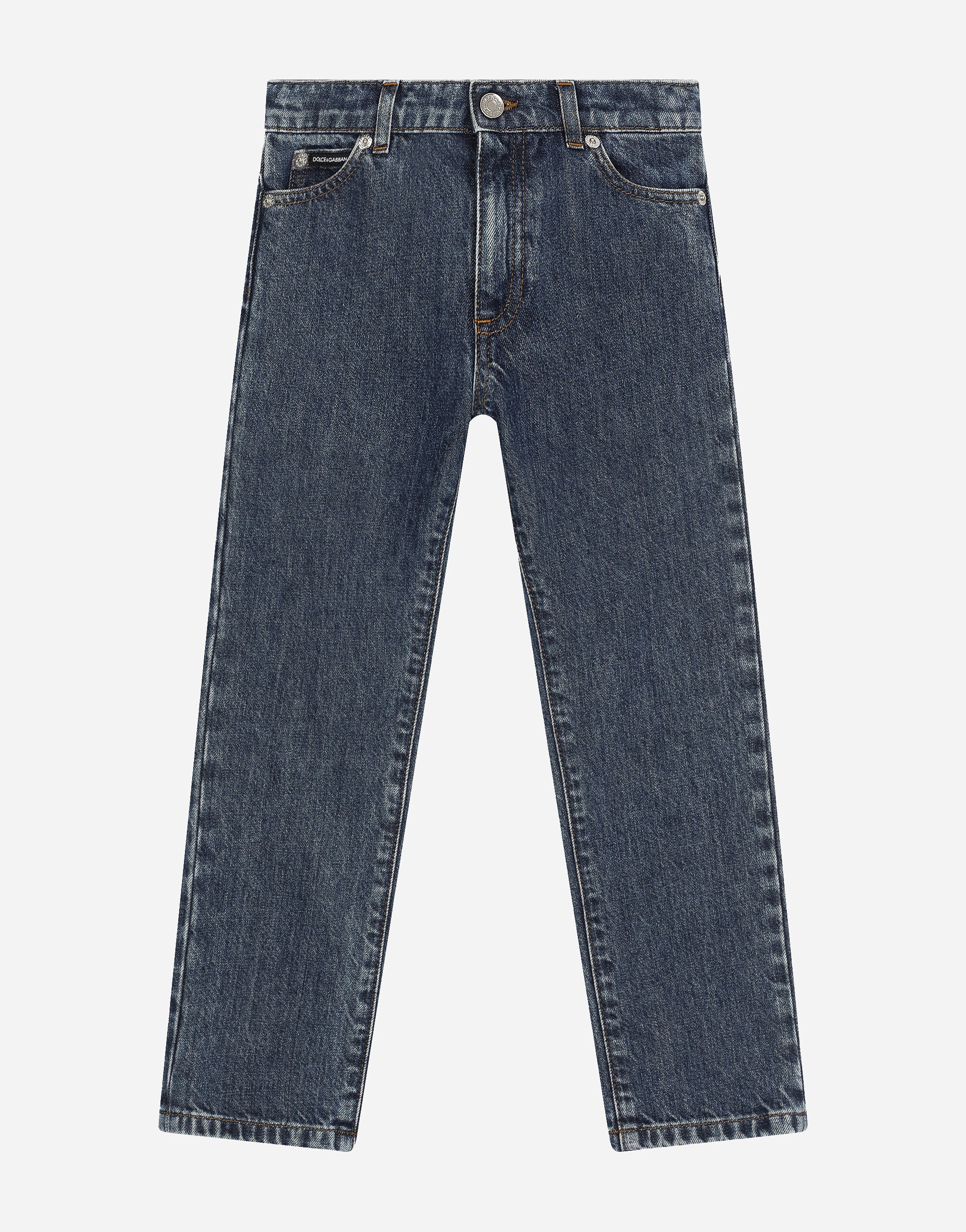 Dolce & Gabbana 5-Pocket-Jeans aus Denim Beige L43Q54G7NWW