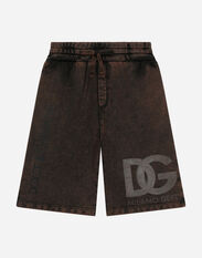 Dolce & Gabbana Jersey jogging shorts Brown L4JQR1G7L1Z