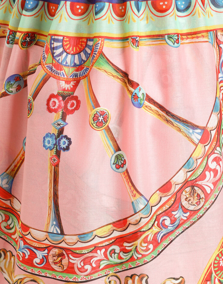 Dolce & Gabbana Cotton carretto-print sarong Multicolor O4A05JON0KH