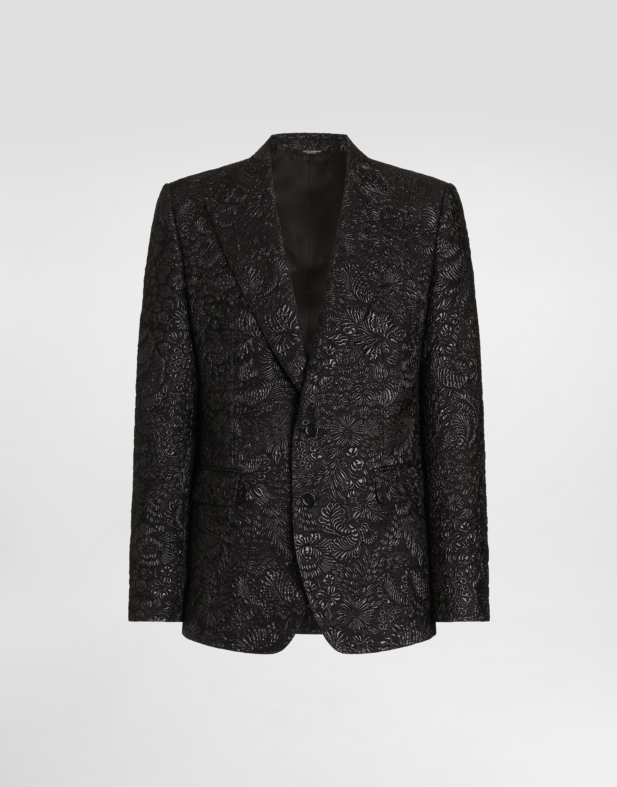 Sicilia light single-breasted brocade jacket