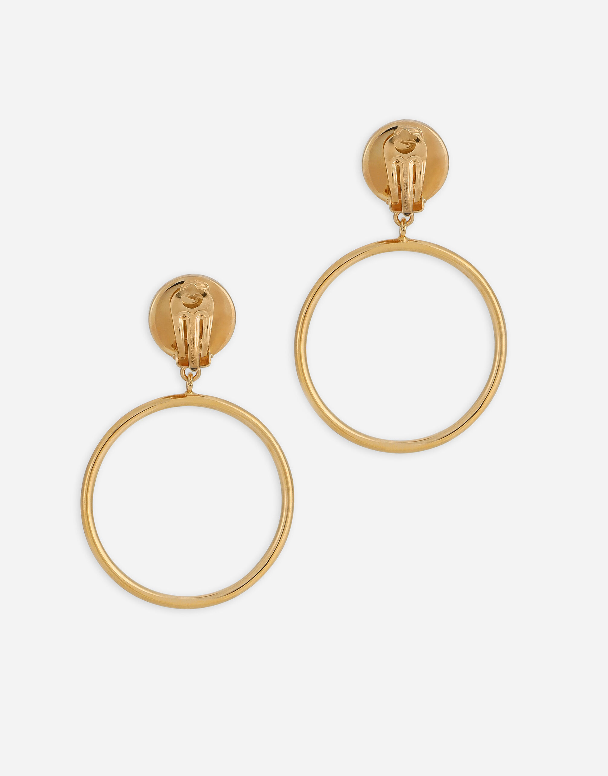 Hoop drop earrings in Gold for Women Dolce Gabbana US
