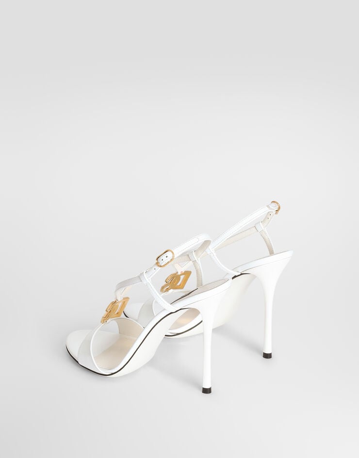 Dolce & Gabbana Patent leather sandals White CR2028A1471
