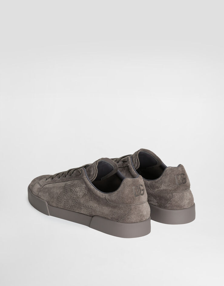 Dolce & Gabbana Sneaker Strobel Portofino Light in pelle di vitello Grigio CS2324A9T67