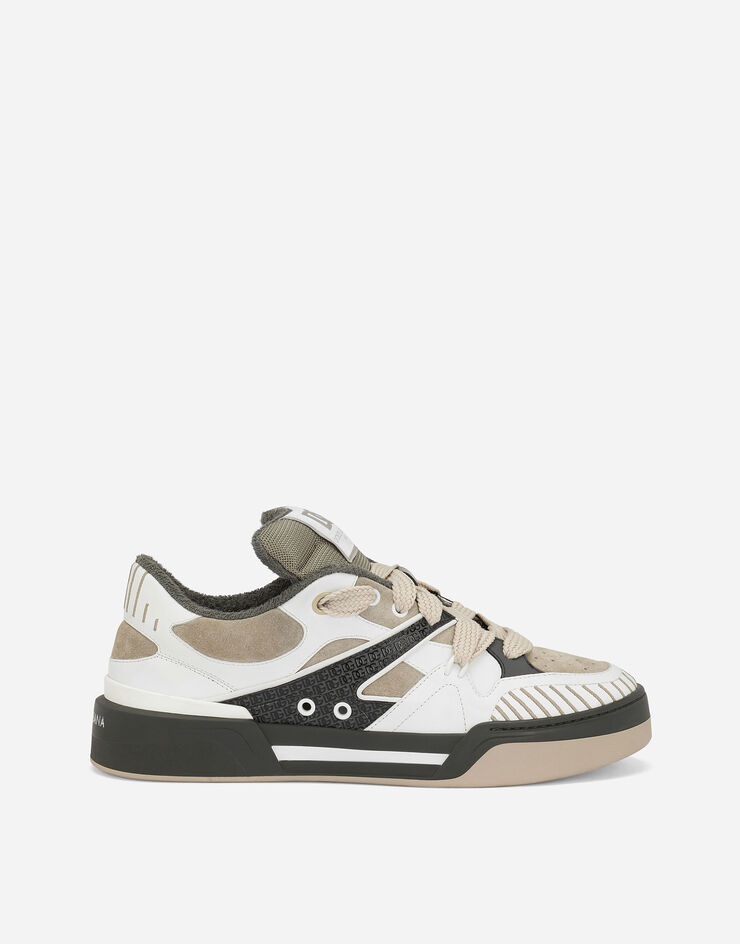 Dolce&Gabbana Sneaker New Roma in mix materiali Marrone CS2211AO482