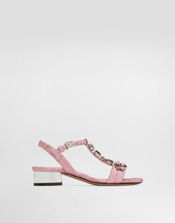 Dolce & Gabbana Brocade sandals with embroidery Dolce & Gabbana Brocade sandals with embroidery Multicolor D11370A3L74