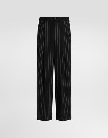 Dolce & Gabbana Pinstripe virgin wool trousers Multicolor GP168TGK570