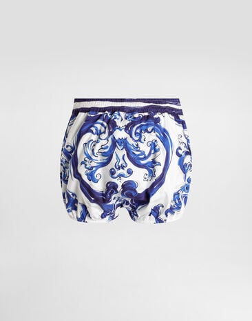 Dolce & Gabbana Majolica-print poplin shorts Print I3J38WFI5JP