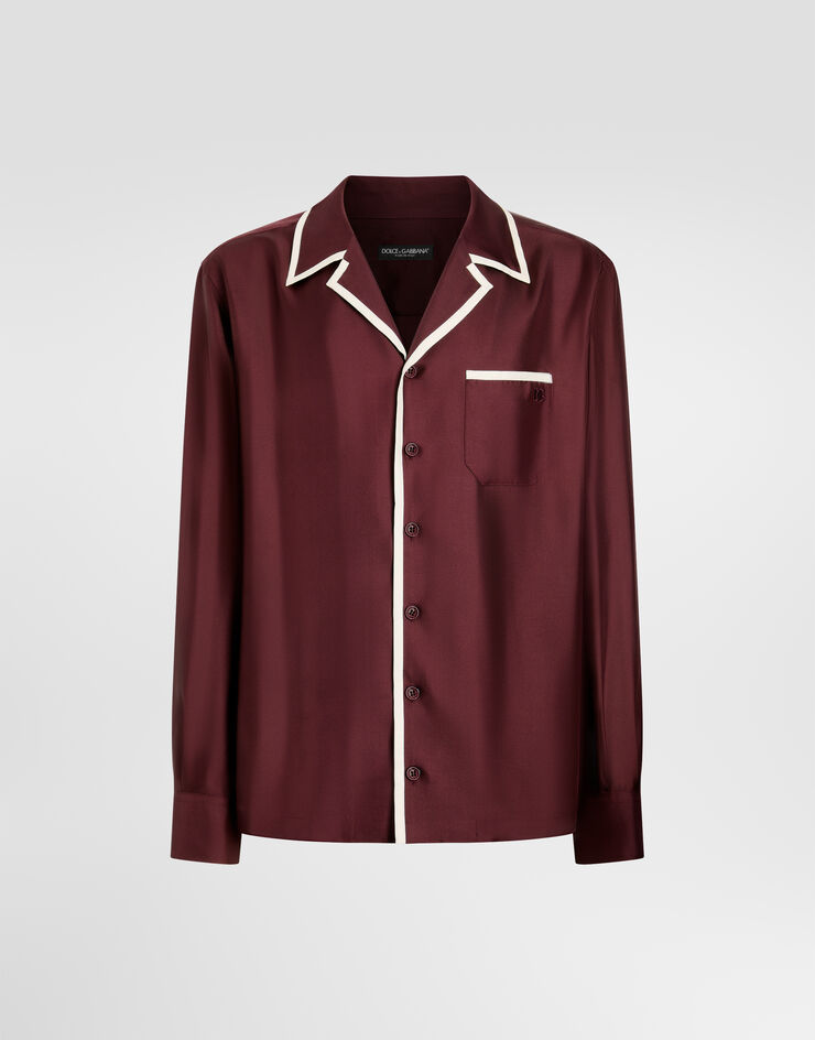 Dolce & Gabbana Vanity silk twill shirt Dolce & Gabbana Vanity silk twill shirt Bordeaux G5OX7ZFU1XB