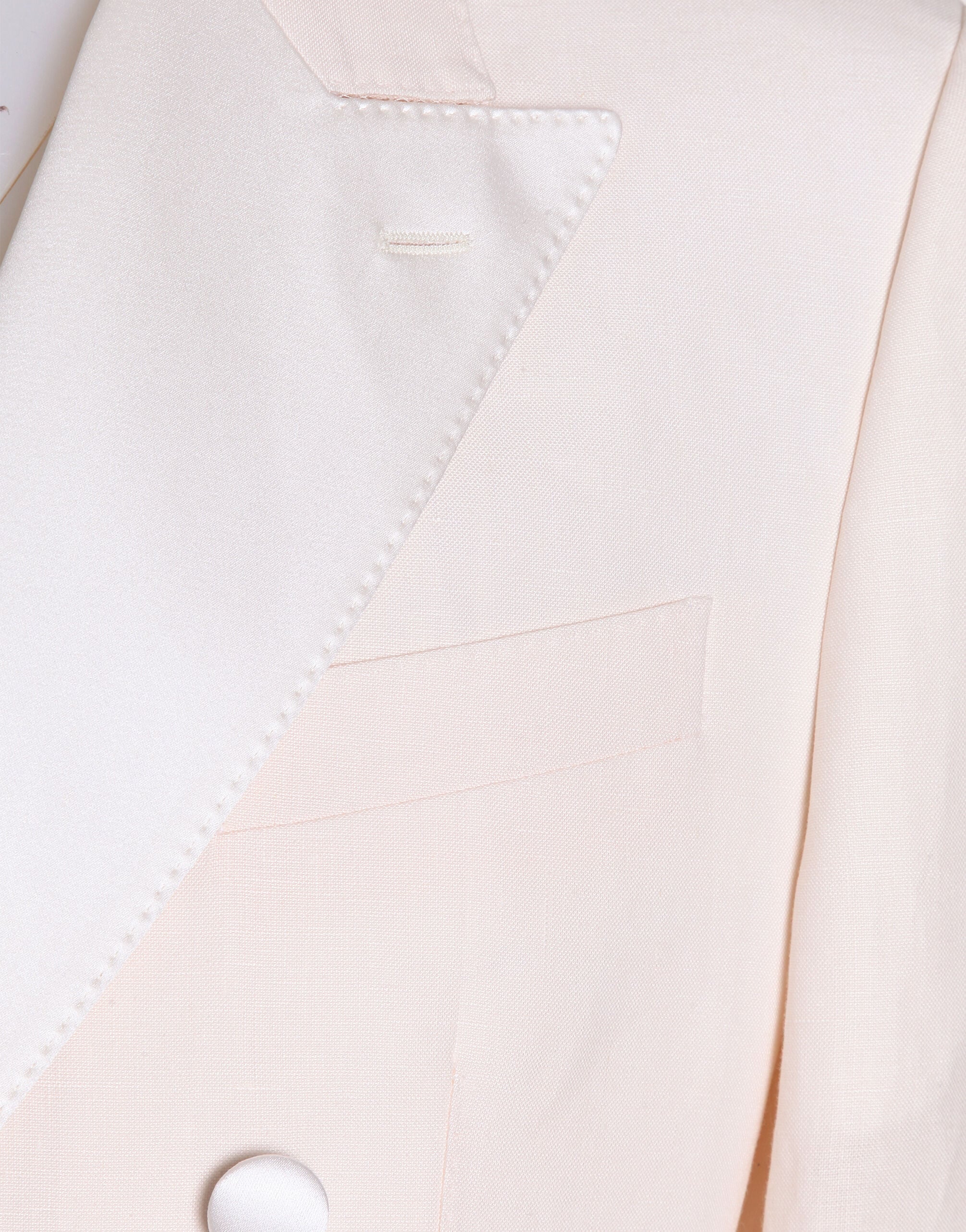 Double-breasted suit in linen canvas - thumbnail 4