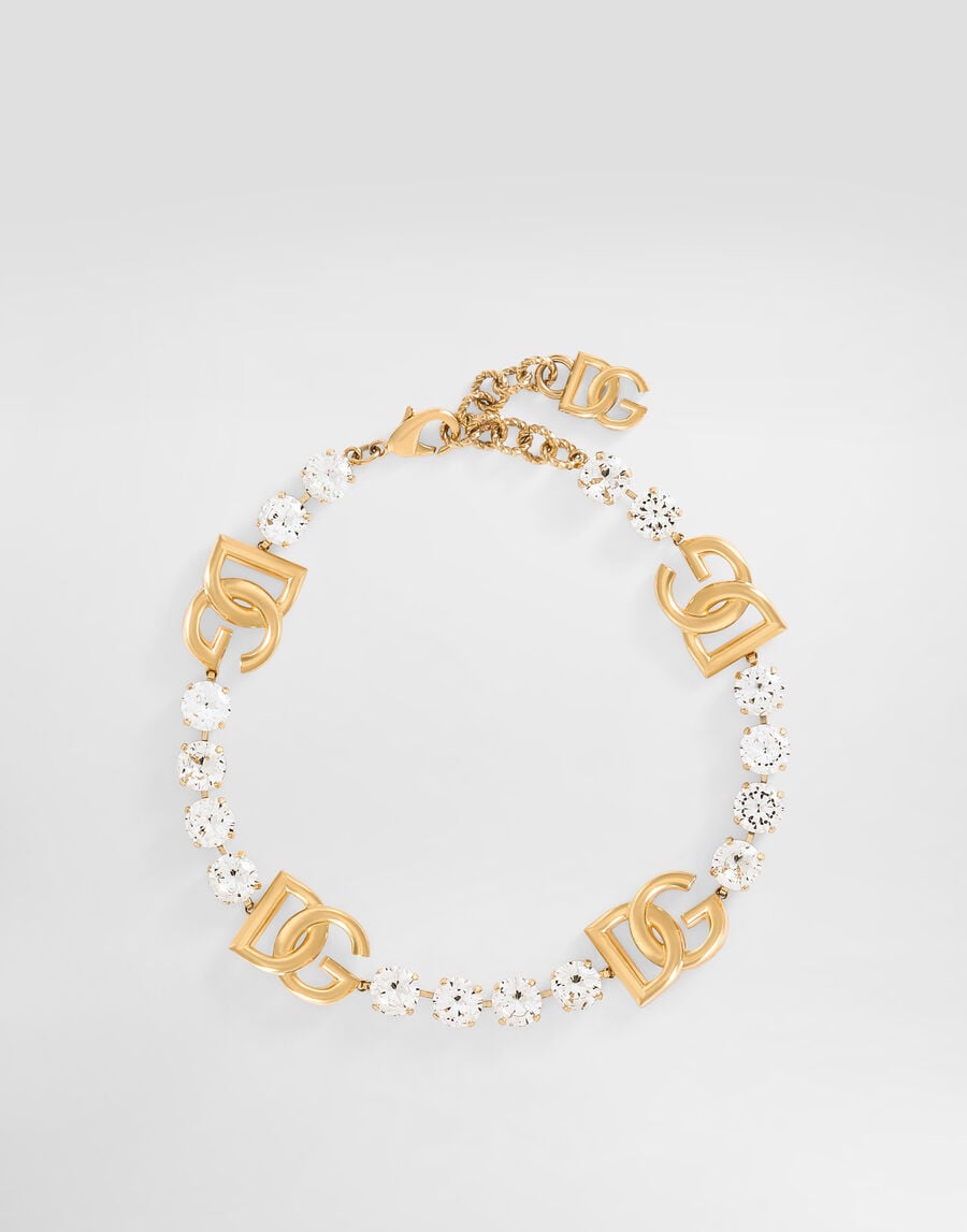 DOLCE & GABBANA チョーカー ラインストーン DGロゴ