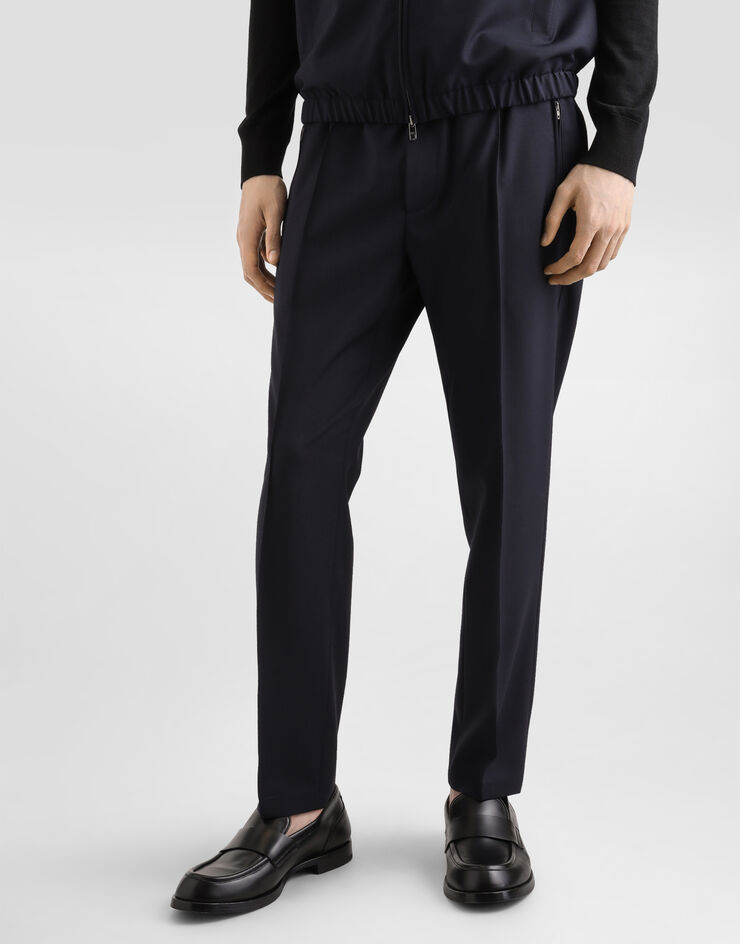 Dolce & Gabbana Wool jogging pants Blue GYACETGK306