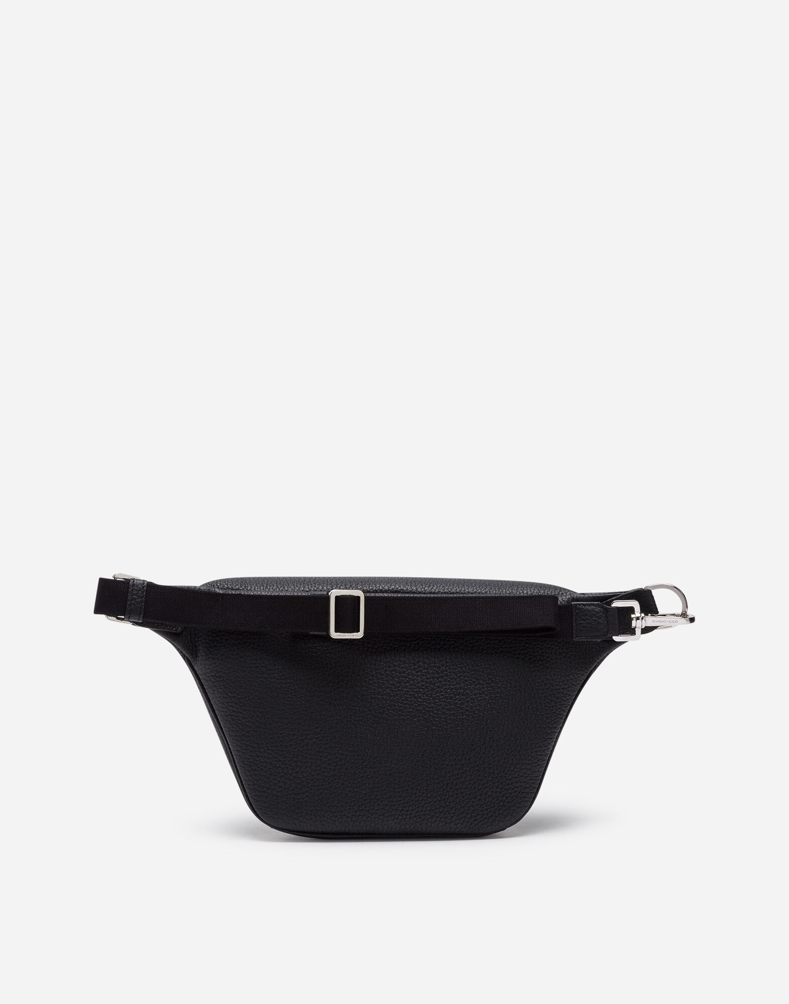 ブラックのメンズ パレルモ ウエストポーチ カーフスキン ロゴ