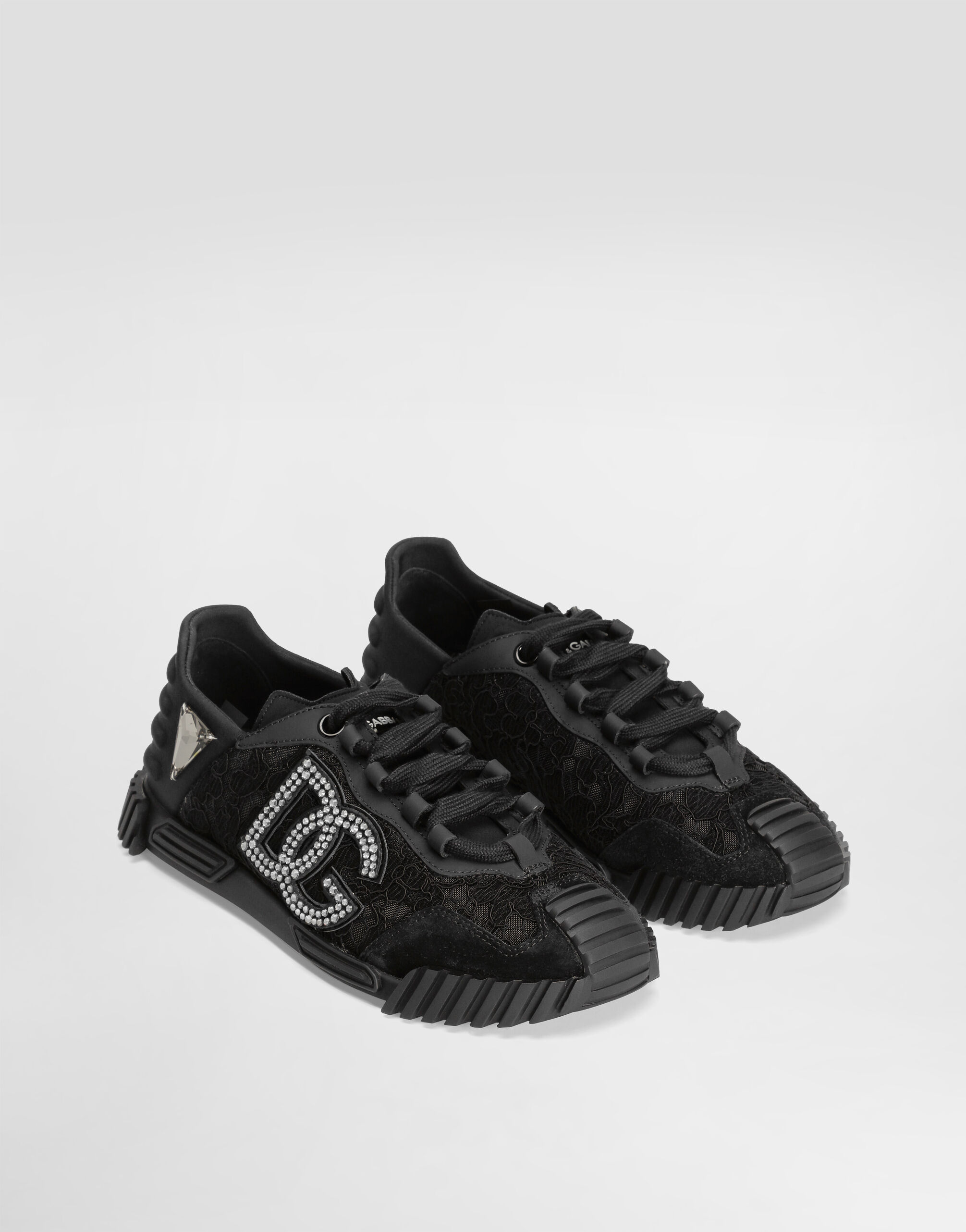 Lace NS1 sneakers in Black for Women | Dolce&Gabbana® US