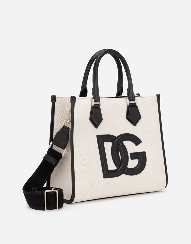 Dolce & Gabbana 纳帕小牛皮细节帆布购物袋 多色 BM2012AY996