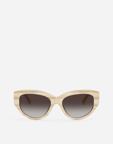 Dolce & Gabbana DG Crossed Sunglasses Striped ivory VG4514VP48G