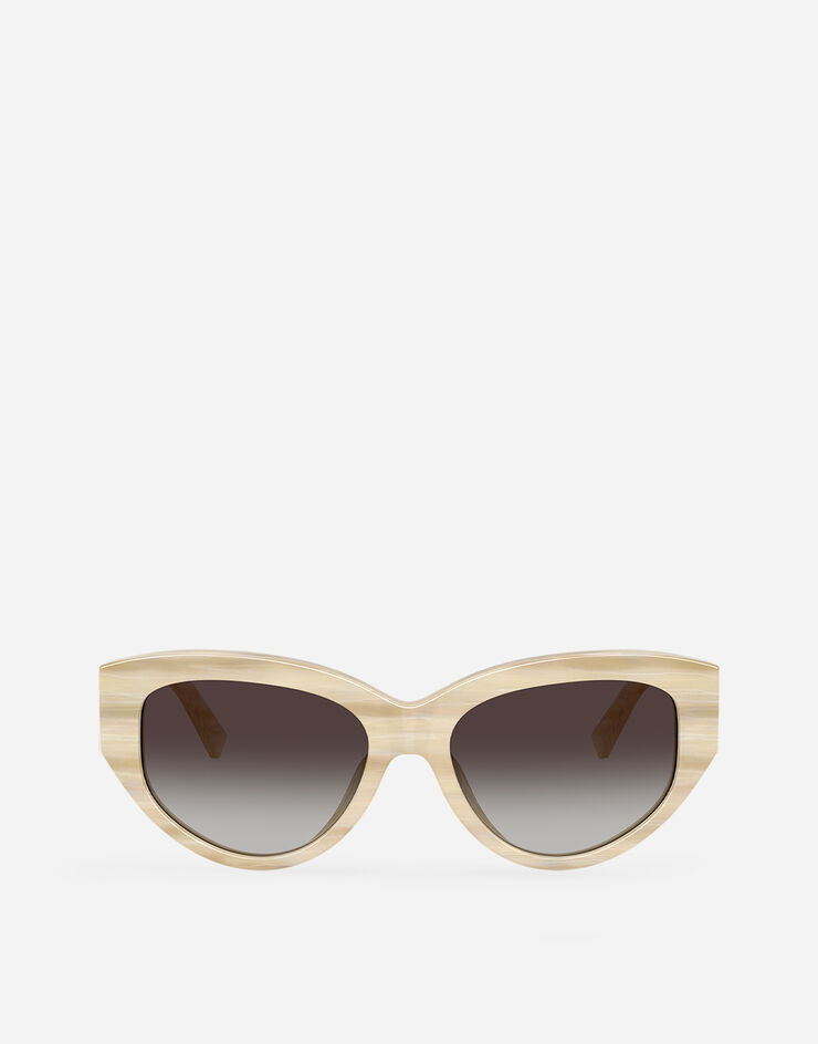 Dolce & Gabbana DG Crossed Sunglasses Striped ivory VG4514VP48G