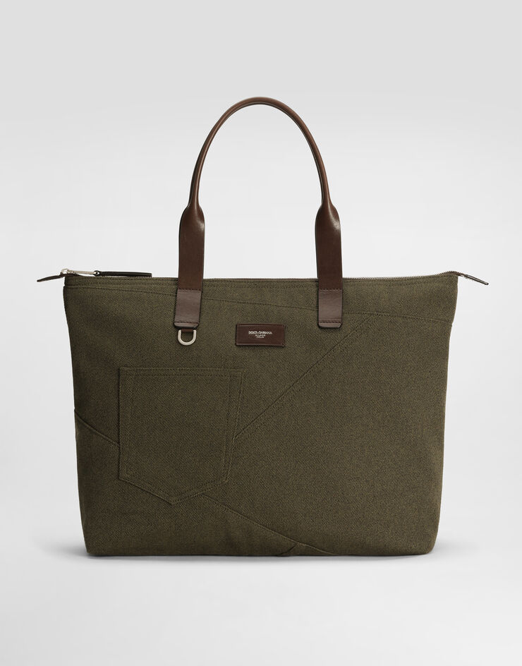 Dolce & Gabbana Adamo patchwork shopping bag Multicolor BM2375AU393