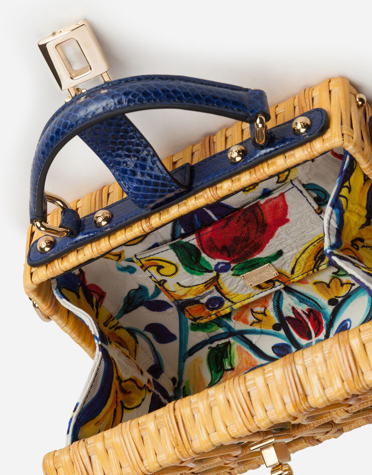 Dolce & Gabbana Majolica wicker Dolce Box bag MULTICOLOR BB5970A8H20
