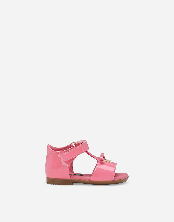 Dolce & Gabbana Patent leather sandals Pink D20082A1328