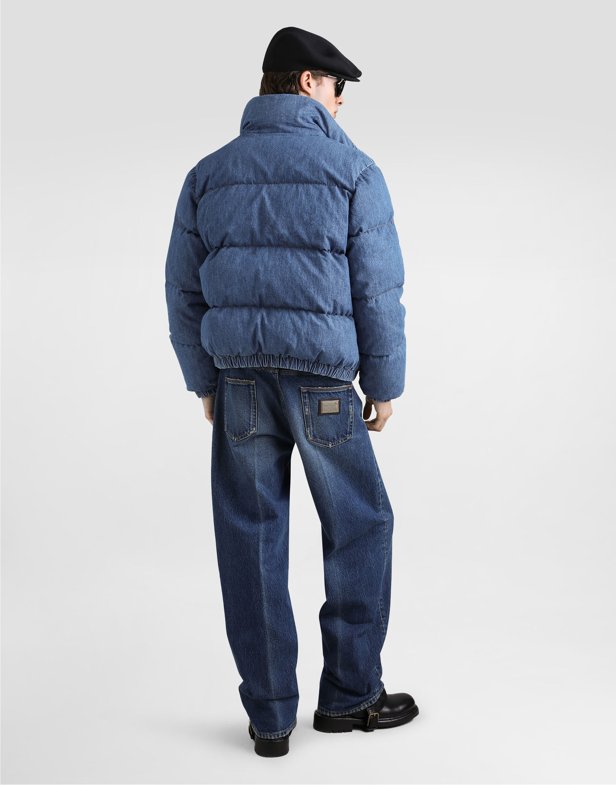 Multicolorのメンズ パデッド コットンデニム ジャケット | Dolce&Gabbana®