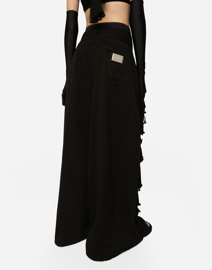Dolce & Gabbana جينز جرسي بتفاصيل ممزقة متعدد الألوان FTCOJDG8HL8