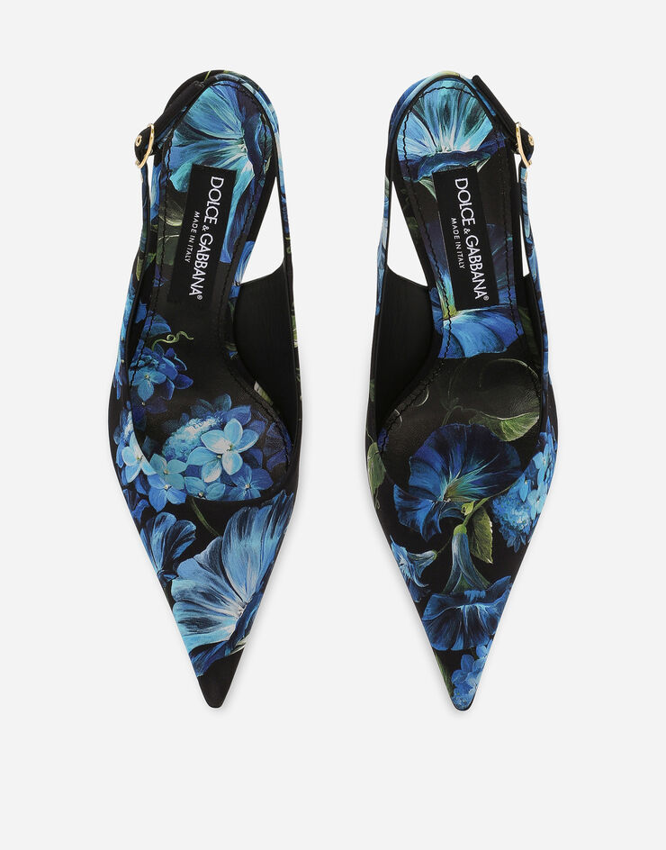 Dolce & Gabbana Multicolor Leather Heels Slingback Shoes main image 1