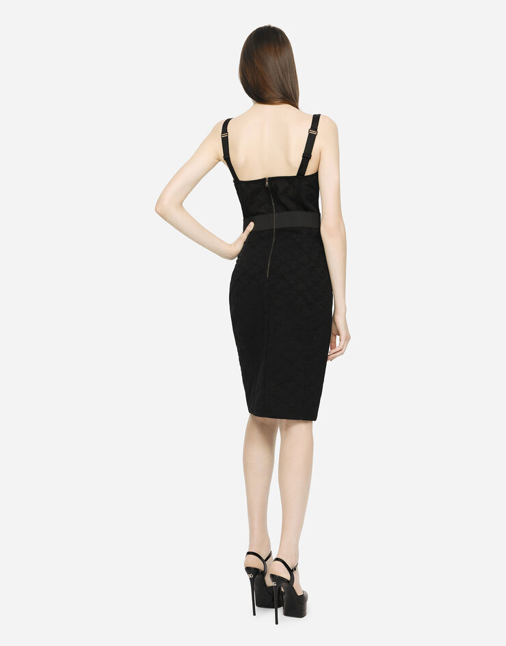 Dolce & Gabbana 코르셋 드레스 블랙 F63H1TGDC38