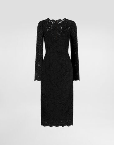Dolce & Gabbana Cordonetto lace dress Black F6M0DTHLMTB