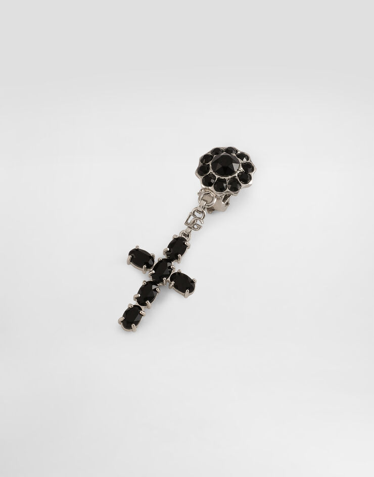 Dolce & Gabbana Drop earrings with crosses Multicolor WEQ4S3W1111