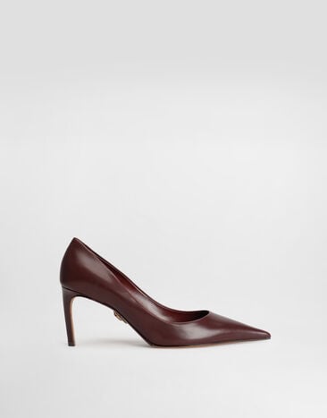 Dolce & Gabbana Devotion calfskin pumps Bordeaux CD1893AP412