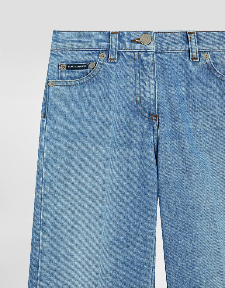 Dolce & Gabbana 5-Pocket-Jeans aus Denim mit Logoplakette Mehrfarbig L52F91LDD08