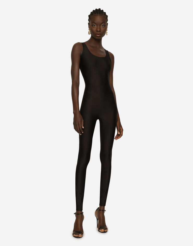 Dolce & Gabbana Jersey jumpsuit Black F6AEXTFUGQU
