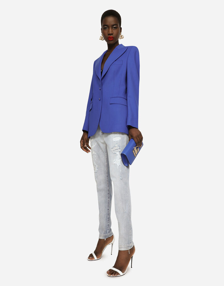 Dolce & Gabbana Two-way stretch wool jacket Multicolor F29Z8TFUBE7
