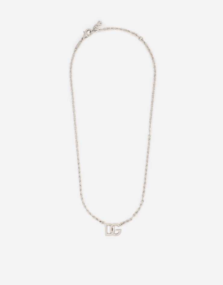 Dolce & Gabbana Ожерелье-цепочка с логотипом DG серебристый WNN5W3W1111